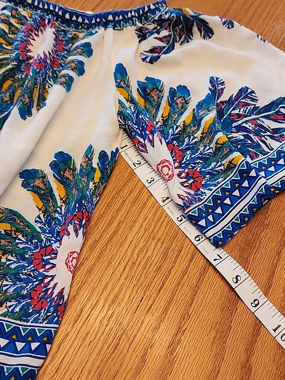 NWOT Anthropologie Flying Tomato Cream Off/On -Shoulder Floral Top - Picture 9 of 14